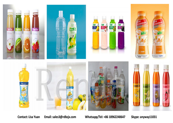 Juice Rinser Filler Capper Beverage Juice Filling Machine For Glass / PET / Cans Bottle