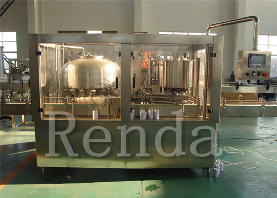 ISO Approval Aluminum Can / Tin Can Filling Machine For Carbonated Beverage
