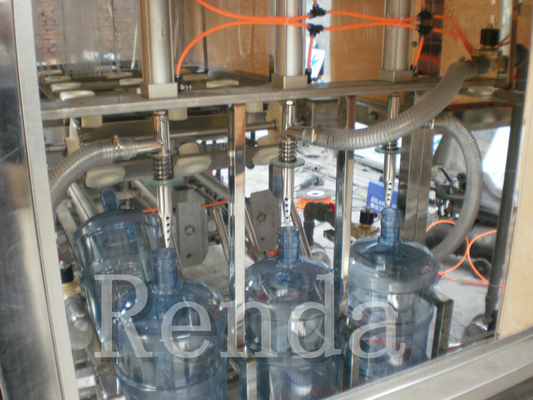 5 Gallon Barrel  Filling Machine Pure Water Cap Removing / Barrel Brusher 100-2000BPH