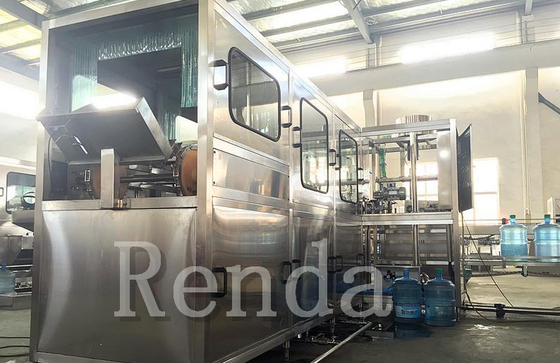 5 Gallon Barrel  Filling Machine Pure Water Cap Removing / Barrel Brusher 100-2000BPH