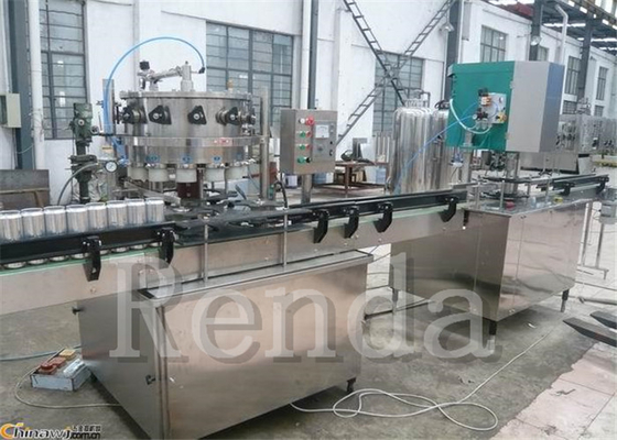 A energia bebe a máquina de enchimento carbonatada 110V/220V/380V precisos altos da lata de bebida